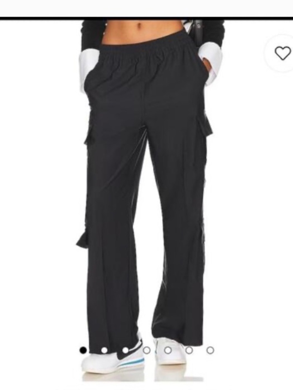 WeWoreWhat Wide Leg Utility Pant In Black NWOT